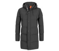 Daunenparka mit Kapuze und Fid Lock®-Verschluss Schwarz