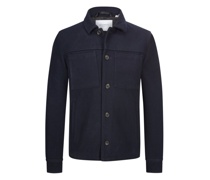 Overshirt im Woll-Mix Marine