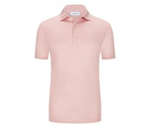 Leichtes Poloshirt aus merzerisierter Baumwolle Pink