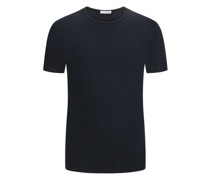 Elastisches T-Shirt aus Baumwolle Jersey-Qualität Marine