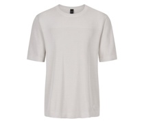 Wasserabweisendes 3D-Knit T-Shirt Weiß