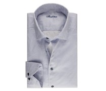 Casualhemd aus Baumwolle, Fitted Body Blau