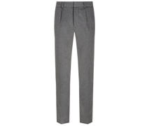 Melierte Chino-Joggpant mit Super-Stretch Grau