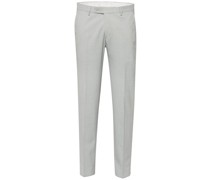 Baukasten-Hose aus Schurwolle, Seide und Leinen Mint