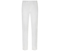 Chino mit Stretchanteil, Slim Fit Weiß
