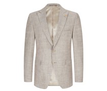 Festliches Baukastensakko im Woll-Leinen-Mix, 'Green Wedding' Kollektion Beige