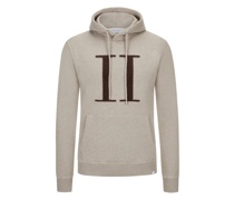 Hoodie mit Bouclé-Stickerei Beige