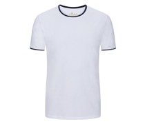 T-Shirt aus feinem Baumwoll-Piqué Weiß