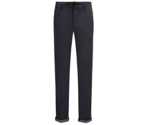 Cargohose im Baumwoll-Mix, Stretch, Slim Fit Marine