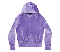 BB Paris Strass Hoodie Fitted mit Reißverschluss