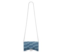 Hourglass Brieftasche mit Kette BB Monogram aus Denim