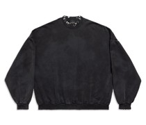 Pierced Round Oversized-Sweatshirt