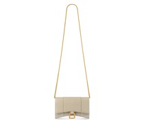 Hourglass Brieftasche mit Kette Krokodilprägung
