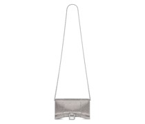 Hourglass Brieftasche mit Kette mit Strasssteinen