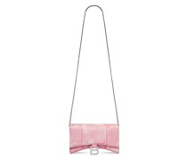 Hourglass Brieftasche mit Kette Denim-Print