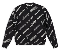 Logomania All Over langärmeliger Sweater