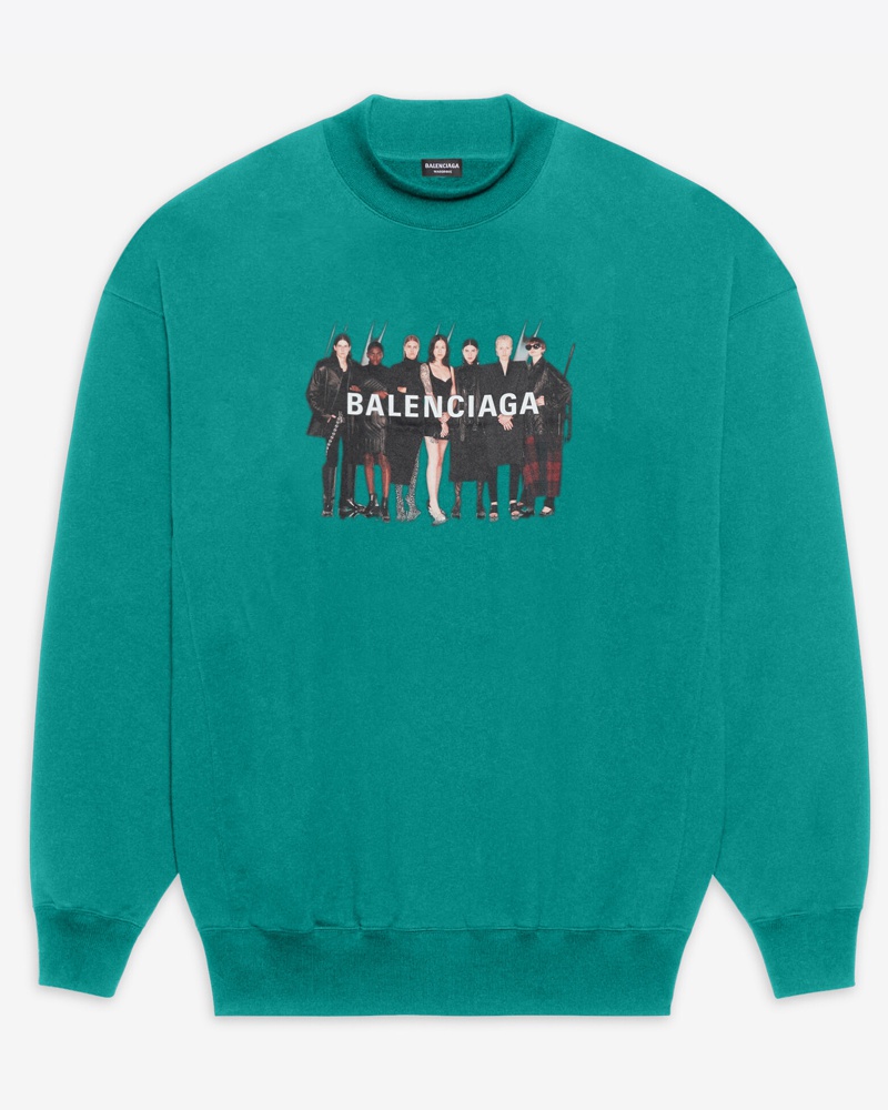 balenciaga sweatshirt womens grey