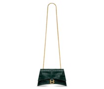 Crush XS Tasche mit Kette und Krokodilprägung