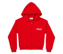 Political Campaign Shrunk Zip-Up Hoodie Small Fit