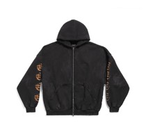 Heavy Metal Outerwear Hoodie Oversized mit Reißverschluss