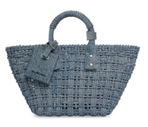 Bistro XS Korb mit Trageriemen aus Denim