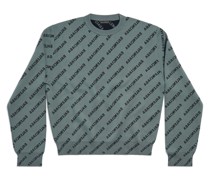 Mirror Mini Allover Logo Sweater Medium Fit