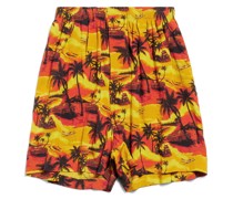 Hawaiian Car Pyjama Shorts