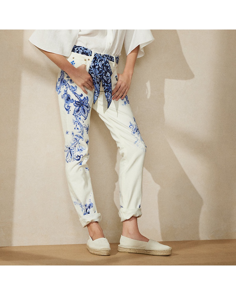 Ralph Lauren Damen Schmal geschnittene Jeans 160 aus Denim RY8677 Ralph Lauren Damen Schmal geschnittene Jeans 160 aus Denim RY8677