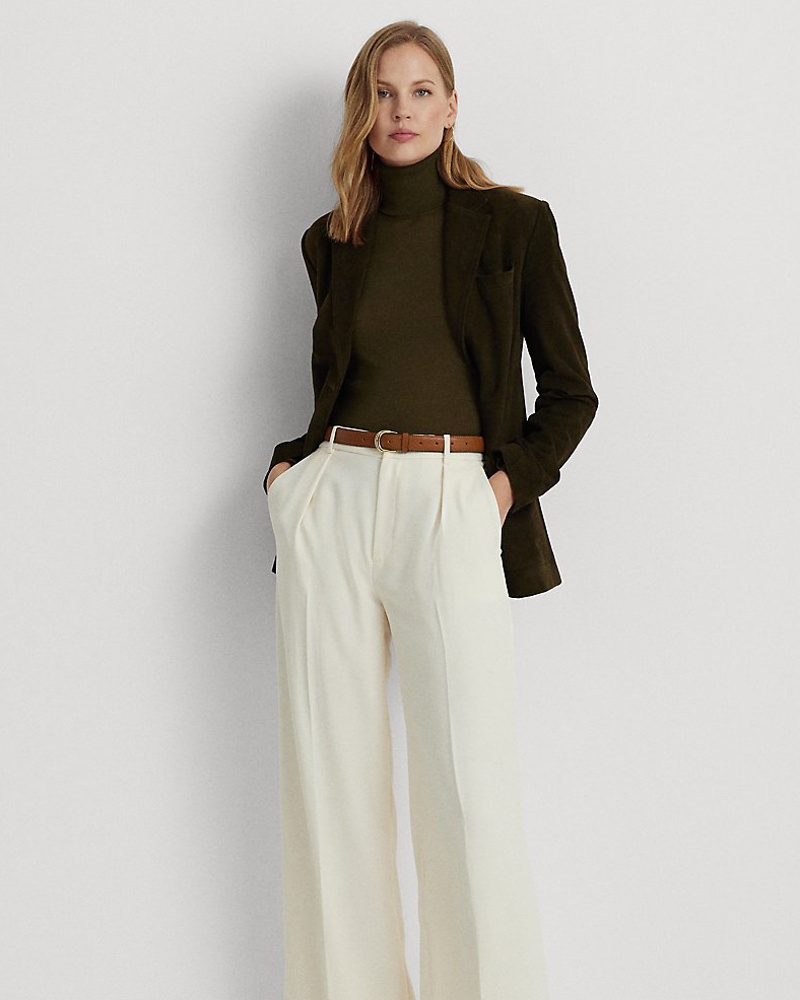 Ralph Lauren Damen Weite beidseitige Georgettehose