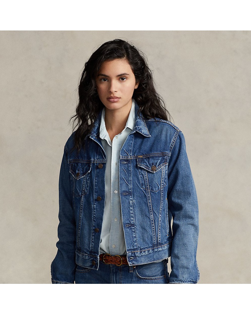 Ralph Lauren Damen Truckerjacke aus Denim