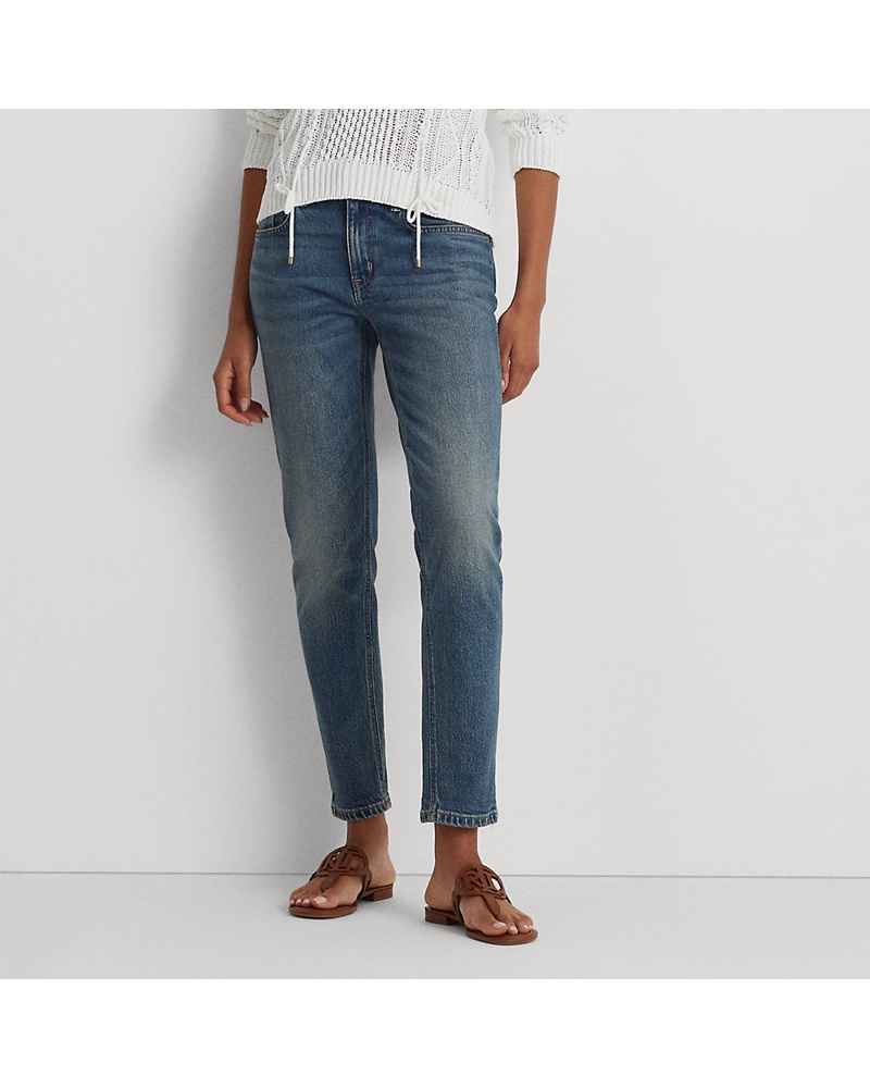 Ralph Lauren Damen Legere knöchellange Jeans