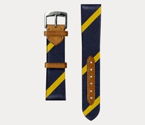 Uhrenarmband aus gestreifter Seide