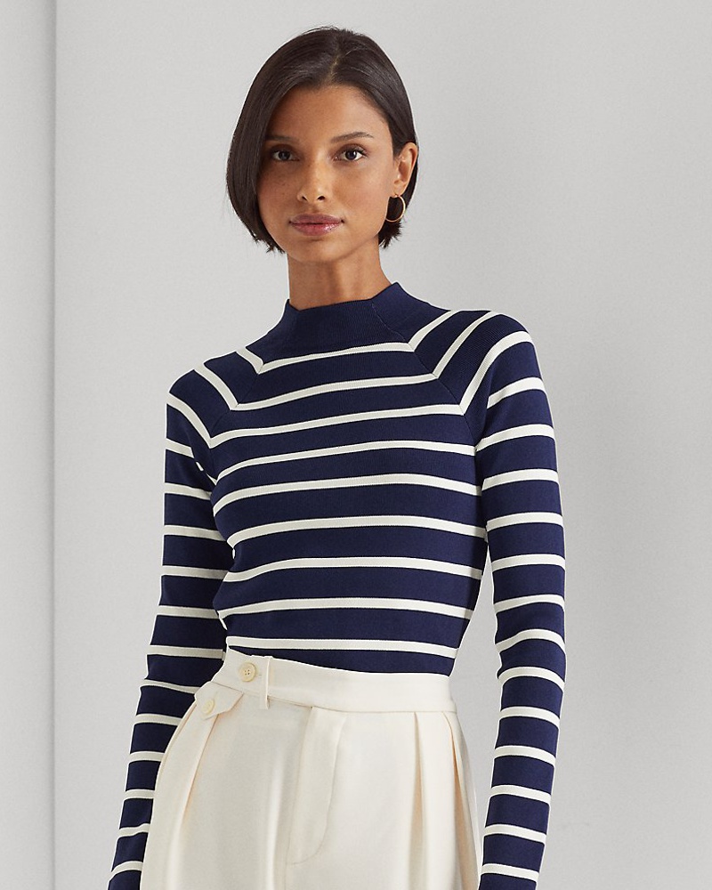 Ralph Lauren Damen Pullover mit Halbrollkragen