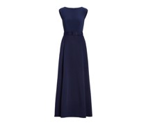 Faille-Jersey-Abendkleid mit Gürtel