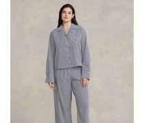 Langärmliger Pyjama aus Popeline