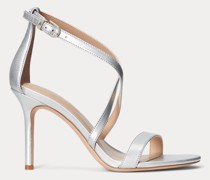 Metallic-Ledersandale Gabriele