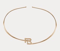 RL-Halskette aus Roségold mit Diamanten