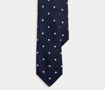 Gepunktete Krawatte aus Shantungseide