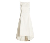Satin-Abendkleid mit High-low-Saum