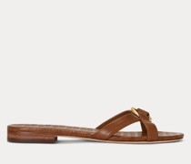 Sandale Emmy aus poliertem Leder