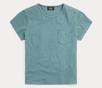 T-Shirt aus Baumwolle und Leinen