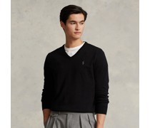 Slim-Fit Pullover mit V-Ausschnitt