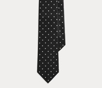 Seidensatin-Krawatte mit Punkten