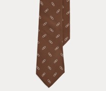 Krawatte aus Seidencrêpe mit Ovalen