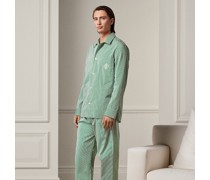 Popeline-Pyjama mit Monogramm