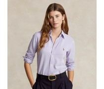 Slim-Fit Oxfordhemd aus Baumwollstrick