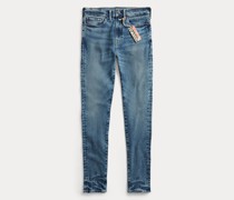Skinny-Fit Stretchjeans mit hohem Bund