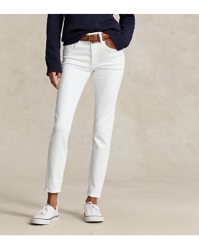 Ralph Lauren Damen Skinny-Jeans mit mittlerer Leibhöhe