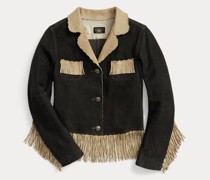 Wildlederjacke mit Fransen