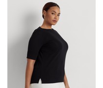 Plus Größen - T-Shirt mit U-Boot-Ausschnitt
